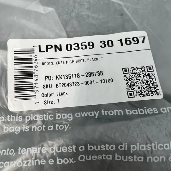 FABKIDS Black Suede Knee High Boots Girls Youth Size 7 NEW - Picture 7 of 7